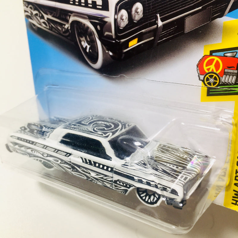 2018 Hot Wheels HW Art Cars 64 Impala blanco LW