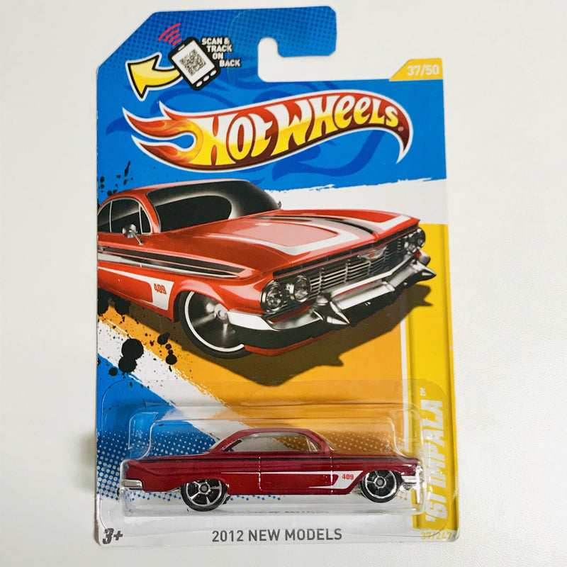 2012 Hot Wheels New Models 61 Impala rojo MC5