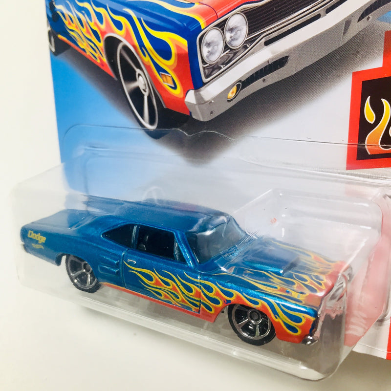 2018 Hot Wheels HW Flames 69 Dodge Coronet Superbee azul MC5