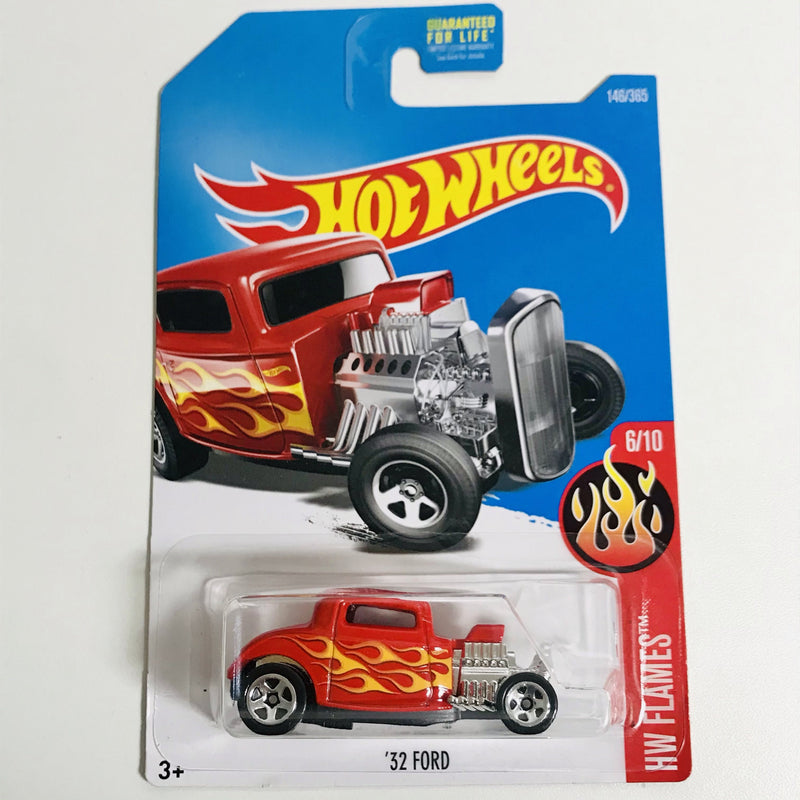 2017 Hot Wheels HW Flames 32 Ford rojo 5SP