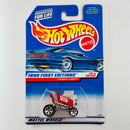 1998 Hot Wheels First Editions Express Lane rojo 5SP base ZAMAC Primera Edición de Malasia