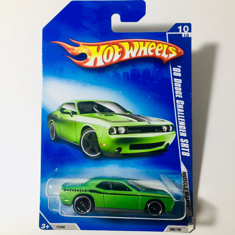 2009 Hot Wheels Muscle Mania 08 Dodge Challenger SRT8 verde OH5