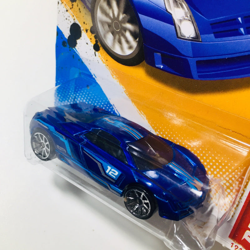 2012 Hot Wheels Thrill Racers Space Cadillac Cien Concept azul 10SP