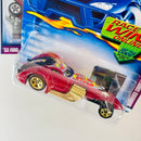 2002 Hot Wheels Trump Cars Series Colección Set de 4 - Dodge Charger R/T, Hammered Coupe, Montezooma, 33 Ford Roadster