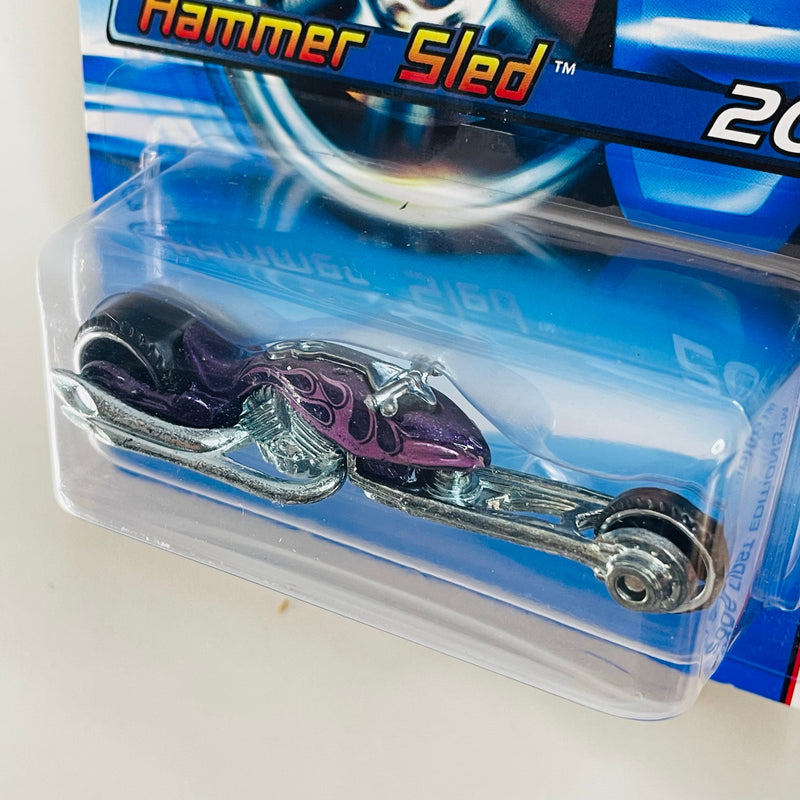 2006 Hot Wheels First Editions Hammer Sled 020 morado metálico MC3 base ZAMAC