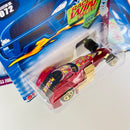 2002 Hot Wheels Trump Cars Series Colección Set de 4 - Dodge Charger R/T, Hammered Coupe, Montezooma, 33 Ford Roadster