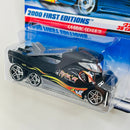 2000 Hot Wheels First Editions Cabbin Fever 082 negro PR5 Blíster 90s