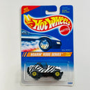 1995 Hot Wheels Roarin' Rods Series Roll Patrol Jeep CJ-7 blanco zebra CT