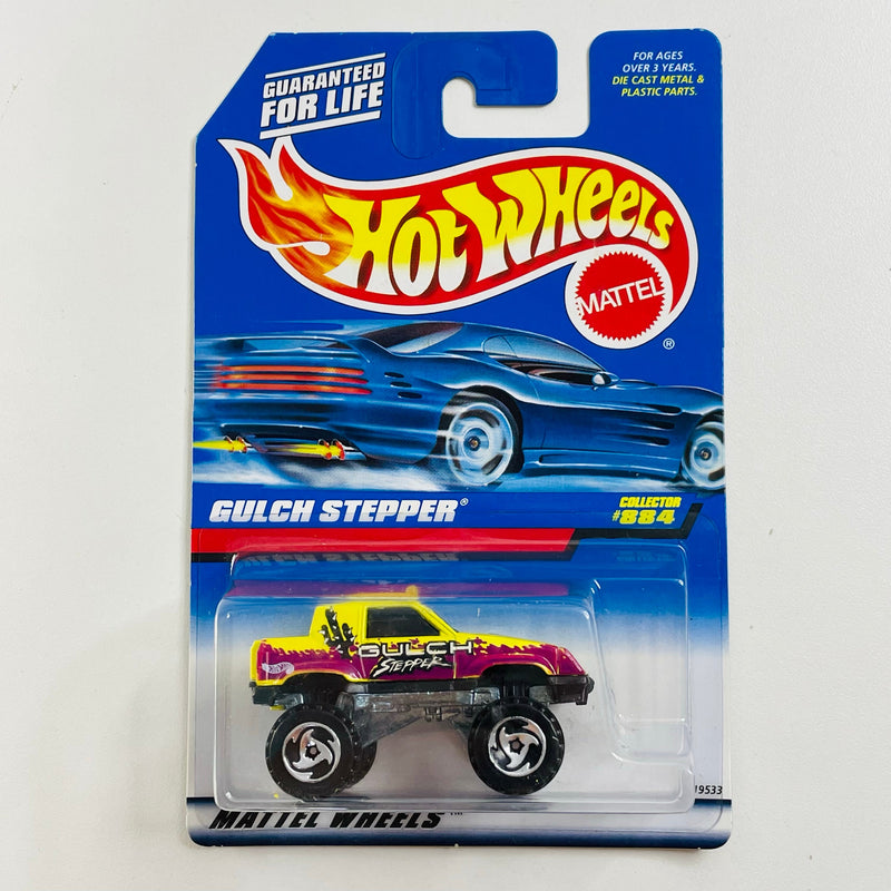 1998 Hot Wheels Gulch Stepper 884 amarillo SB base ZAMAC