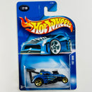 2003 Hot Wheels Fiat 500C 219 azul 5SP base ZAMAC