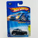 2005 Hot Wheels First Editions Realistix Cockney Cab II 017 negro 5SP base ZAMAC