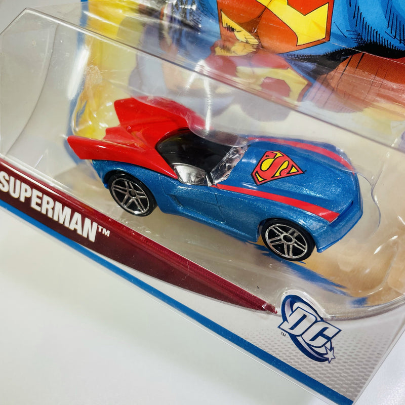 2012 Hot Wheels Character Cars DC Universe Superman azul PR5