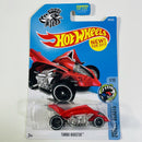 2017 Hot Wheels Street Beasts Turbo Rooster Año Nuevo Chino rojo PR5 base ZAMAC