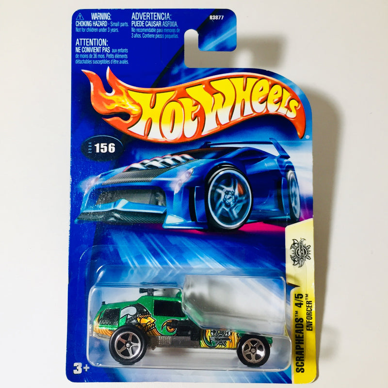 2004 Hot Wheels Scrapheads Enforcer verde 5SP