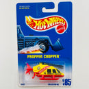 1997 Hot Wheels Propper Chopper 185 amarillo con rojo