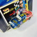 1997 Hot Wheels Pro Racing Premium 1st Edition Short Track Ted Musgrave 16 Primestar Ford Thunderbird azul con rojo Llantas de Goma