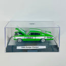 2013 M2 Machines Auto-Lift 1966 Dodge Charger verde Llantas de Goma - Loose con Caja Acrílica