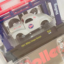 2022 M2 Machines Model Kit Limited Edition 1/9,750 1941 Jeep Willys Coupe Gasser R45 gris Llantas de Goma