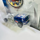 2001 Hot Wheels Racing 12 Mobil 1 Way 2 Fast azul 5SP base ZAMAC