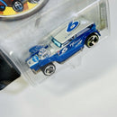 2001 Hot Wheels Racing 6 Pfizer The Demon plata con azul 3SP base ZAMAC