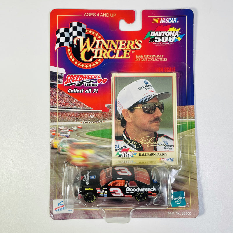 1998 Hasbro Winners Circle NASCAR Daytona 500 Speedweeks 99 Series Dale Earnhardt 3 Goodwrench Chevrolet negro