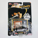 1998 Racing Champions NASCAR Signatures Superstars Hot Country Limited Edition 1/25,000 Hank Williams Jr Ford Mustang negro con blanco Llantas de Goma