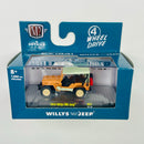 2021 M2 Machines Detroit Muscle Limited Edition 1/7,650 4 Wheel Drive 1944 Willys MB Jeep R57 naranja Llantas de Goma