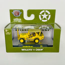 2021 M2 Machines Auto-Thentics Limited Edition 1/7,250 US Army 1944 Willys MB Jeep R66 amarillo Llantas de Goma