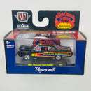 2021 M2 Machines Auto-Thentics Limited Edition 1/8,400 The Rapid Transit System 1969 Plymouth Road Runner R69 negro Llantas de Goma