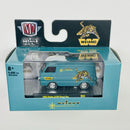 2022 M2 Machines Detroit Muscle Limited Edition 1/9,600 Holley Weiand 1964 Dodge A100 Panel Van R63 verde azulado Llantas de Goma