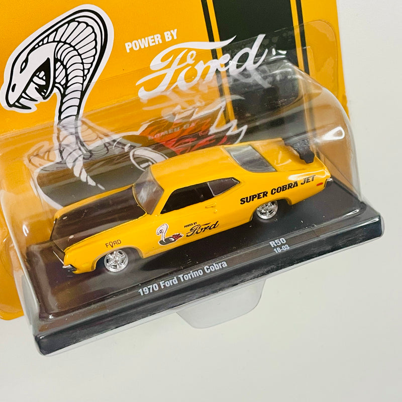 2018 M2 Machines Auto-Drivers Limited Edition 1970 Ford Torino Cobra R50 naranja Llantas de Goma