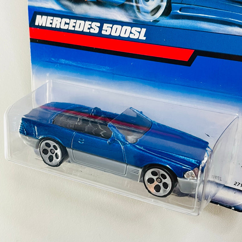 2000 Hot Wheels Mercedes Benz 500SL azul metálico 5DOT