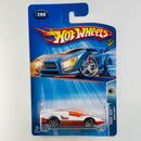 2004 Hot Wheels Track Aces Aeroflash 208 blanco con naranja 10SP