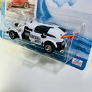 2000 Johnny Lightning Surf Rods Cowabunga Boys Ambulance Meat Wagon blanco con negro