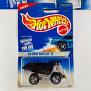 1996 Hot Wheels Silver Series II Colección Set de 4 - CAT Dump Truck, 40s Woodie Ford, 57 Chevy, Oscar Mayer Wienermobile