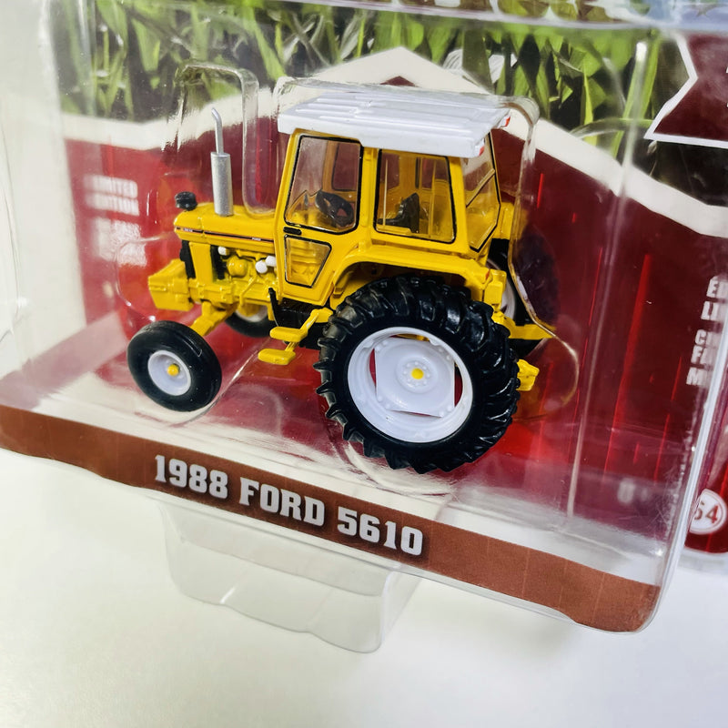 2018 Greenlight Down On The Farm Series 1 1988 Ford 5610 tractor amarillo Llantas de Goma