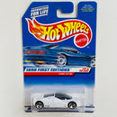 1998 Hot Wheels First Editions Ford GT-90 blanco 3SP base ZAMAC