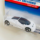 1998 Hot Wheels First Editions Ford GT-90 blanco 3SP base ZAMAC