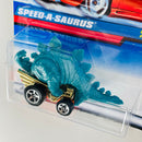 1998 Hot Wheels Speed-A-Saurus 814 turquesa 5SP