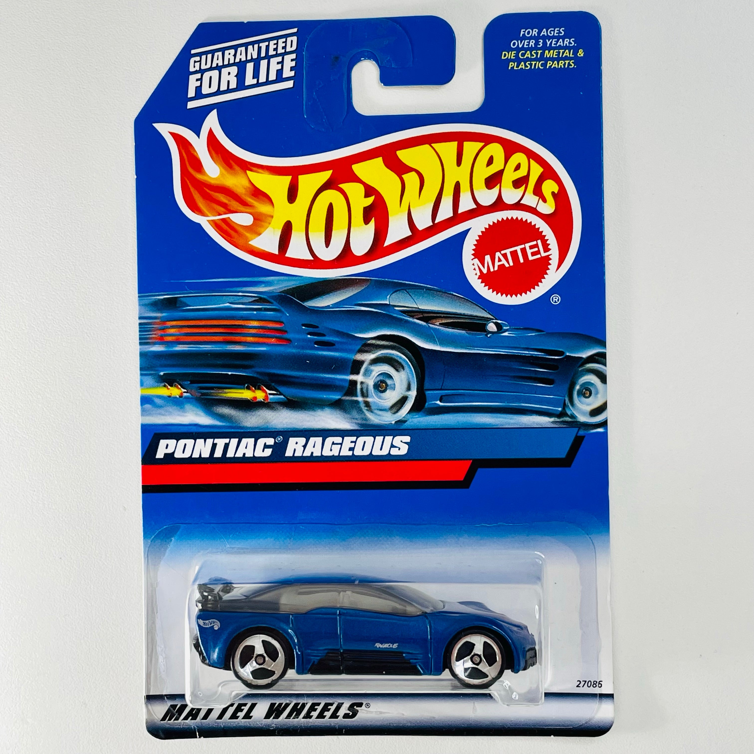 2000 Hot Wheels Pontiac Rageous azul metálico 3SP