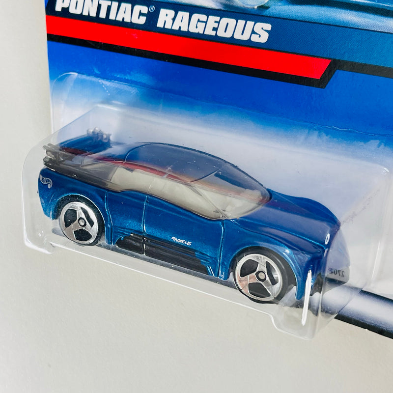 2000 Hot Wheels Pontiac Rageous azul metálico 3SP