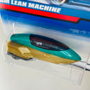 1998 Hot Wheels GM Lean Machine 812 verde con dorado metálico SB base ZAMAC