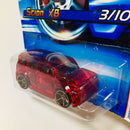 2005 Hot Wheels First Editions X-Raycers Scion xB Toyota 053 rojo FTE