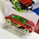 2015 Hot Wheels Treasure Hunt HW Race Rogue Hog rojo GitD OH5 base ZAMAC