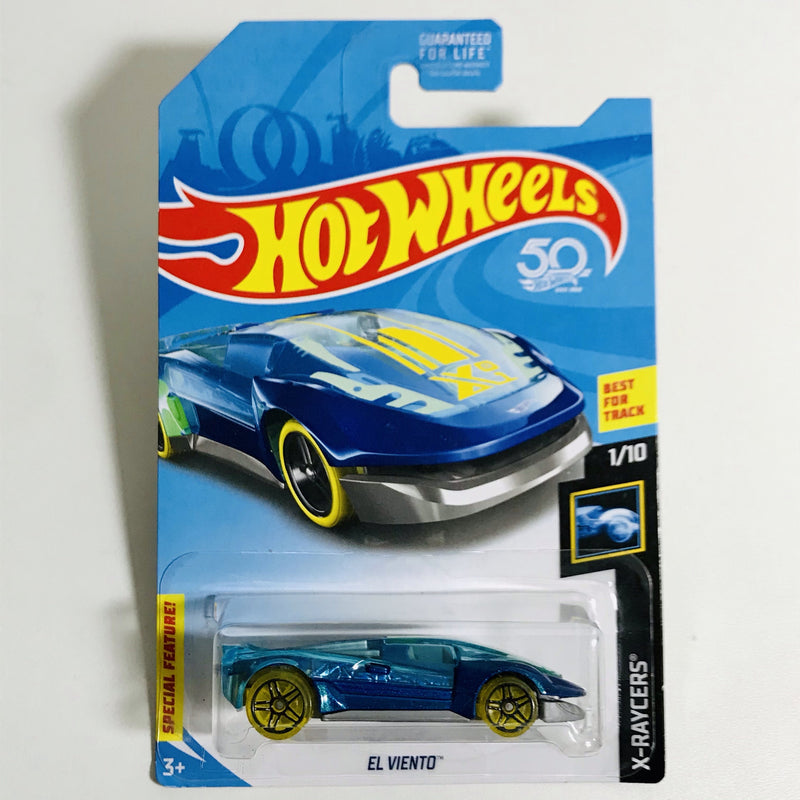 2018 Hot Wheels Treasure Hunt X-Raycers El Viento azul PR5