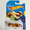 2017 Hot Wheels Treasure Hunt HW Glow Wheels 24 Ours naranja GitD RA6