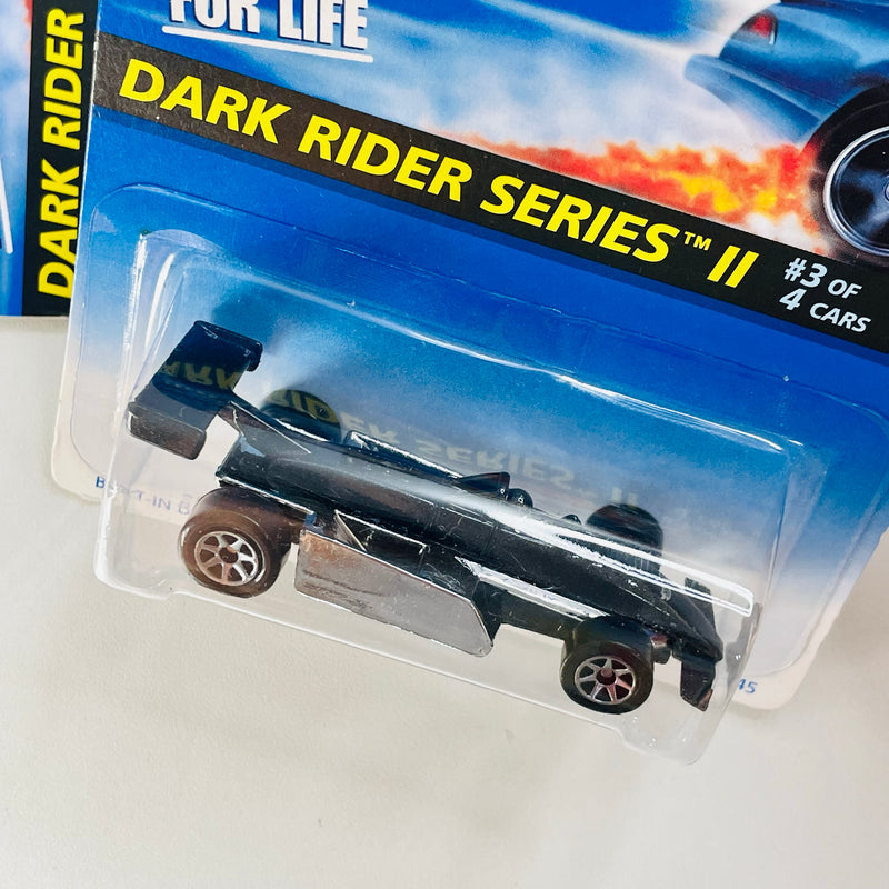 1996 Hot Wheels Dark Rider Series II Colección Set de 4 - Big Chill, Street Beast, Thunderstreak, Power Pistons