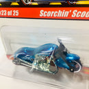 2005 Hot Wheels Classics Series 1 Scorchin' Scooter azul spectraflame MC3