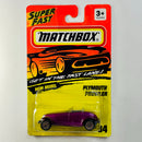 1995 Matchbox Super Fast New Model Plymouth Prowler 34 morado