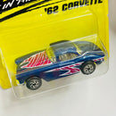 1996 Matchbox Super Fast 62 Corvette 32 azul metálico variante aros plata